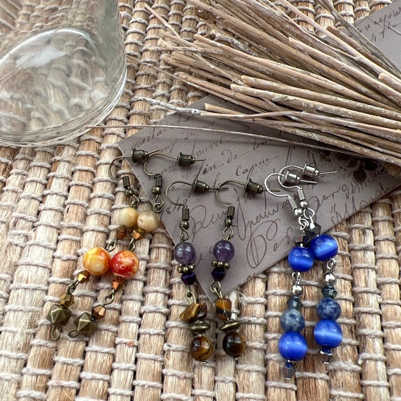 💙🤍✨ Disney R2-D2 Droid Star Wars themed earrings handmade Disney earrings - Picture 3 of 3